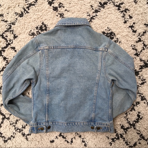 American Apparel Light Wash Unisex Denim Jacket - Picture 3 of 7